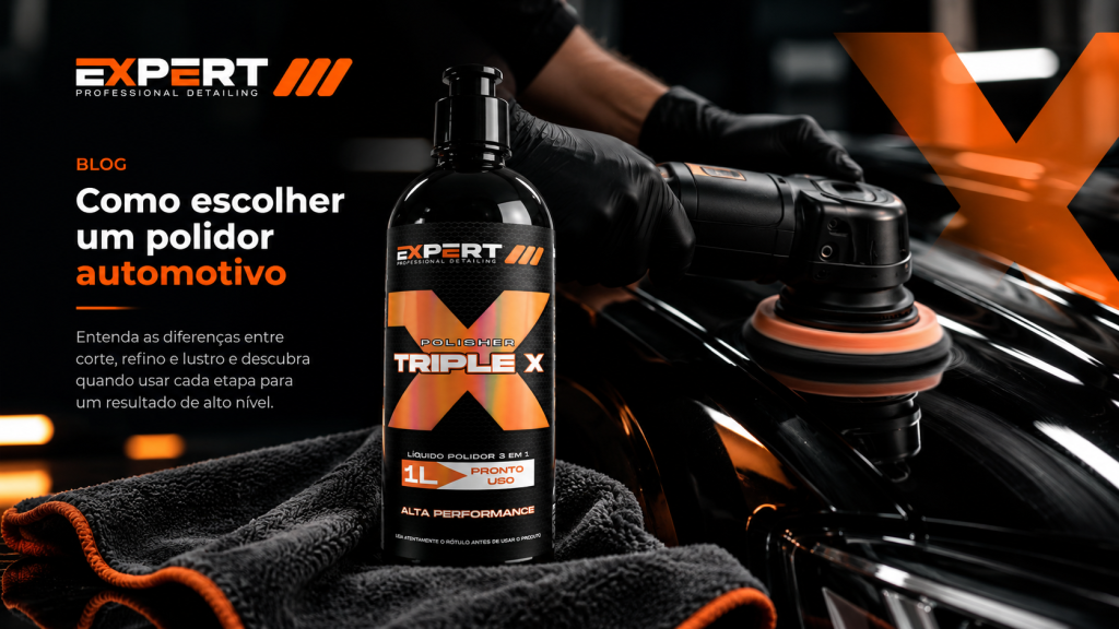 Expert Polisher Triple X líquido polidor automotivo 3 em 1 para corte, refino e lustro